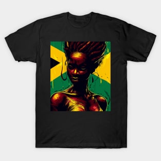 Rasta jamaica woman T-Shirt